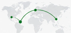 Mapa de rutas internacionales